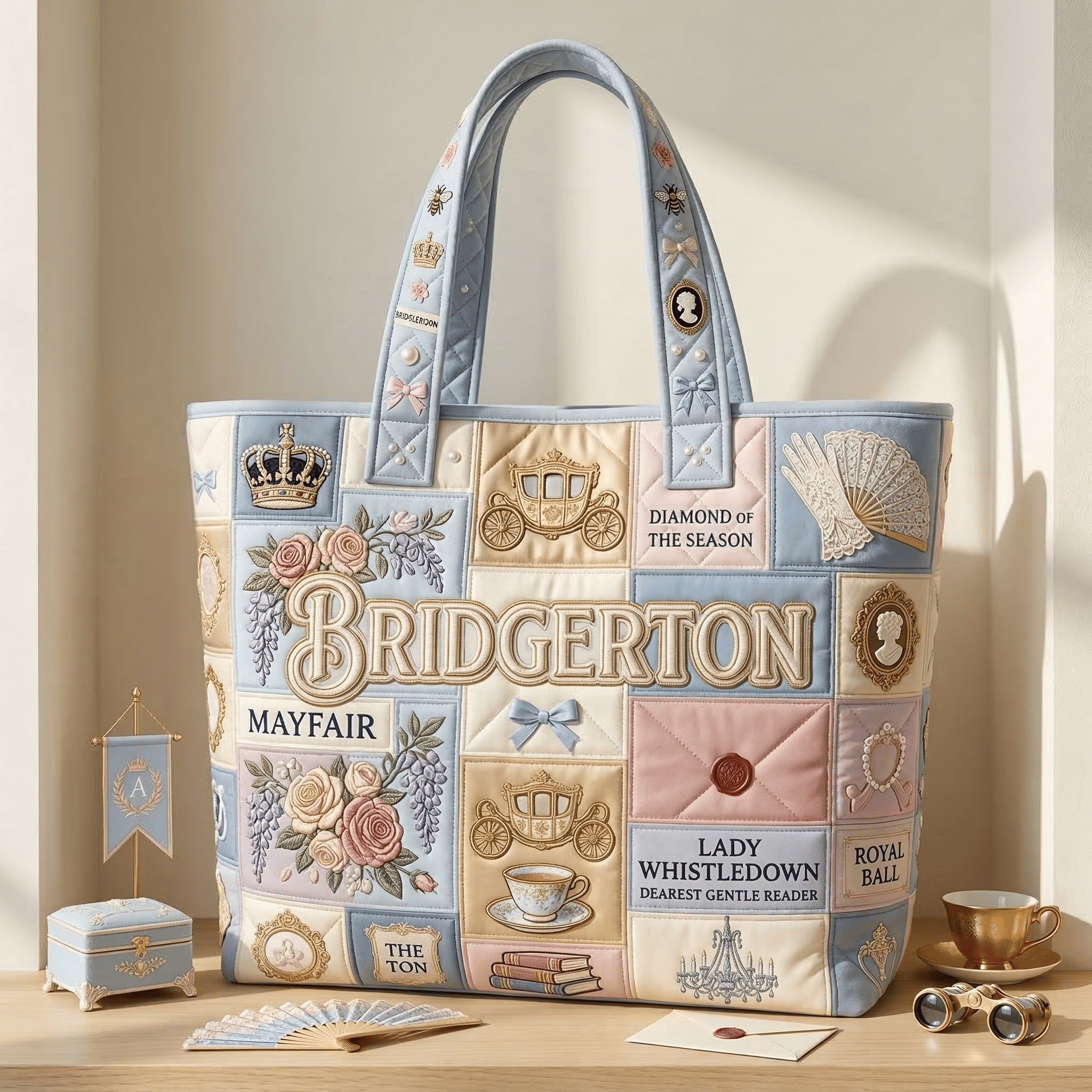 BDGT QUILTED TOTE BAG DAT